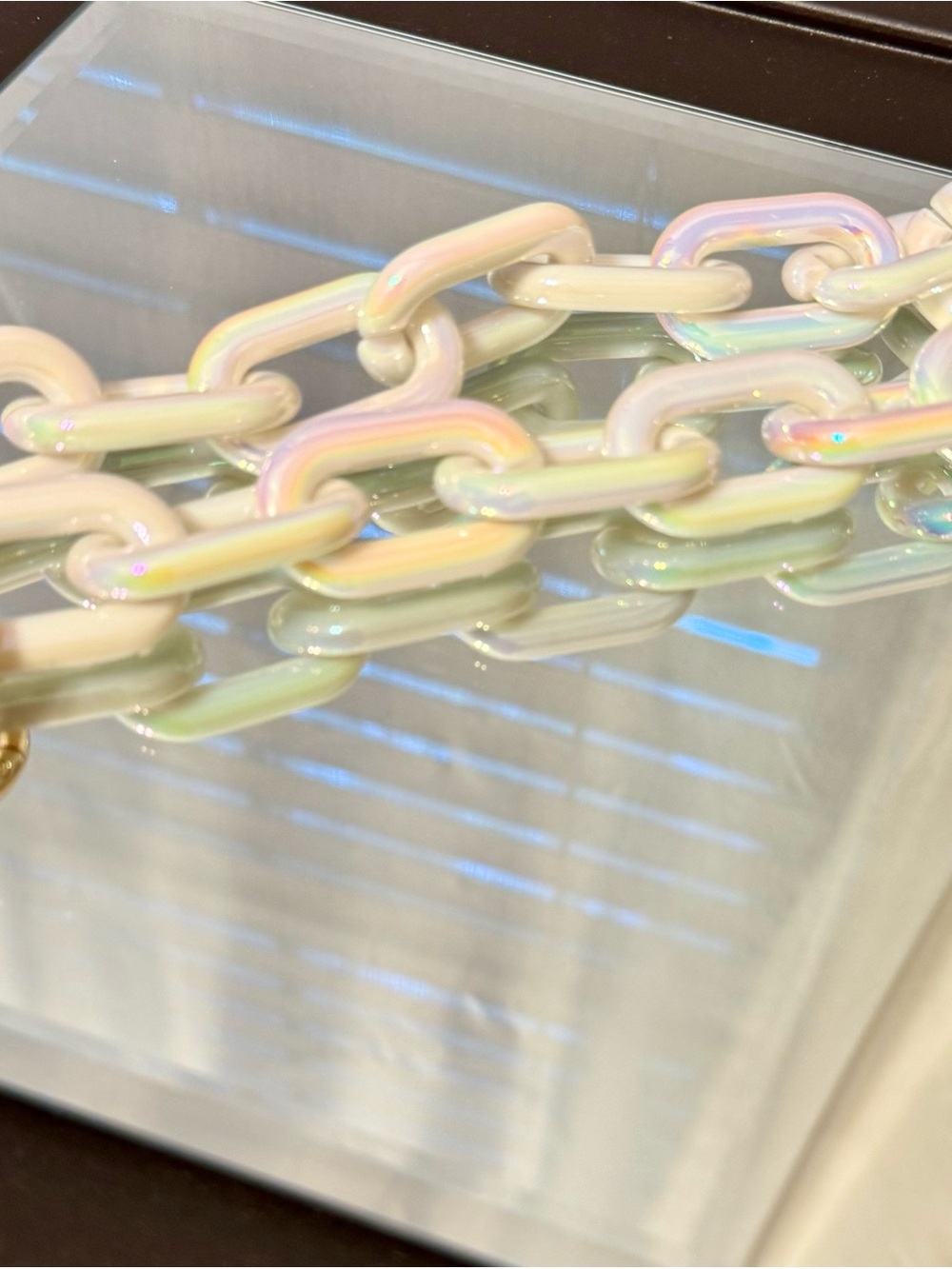Gold Blush Opal White Pop Links BNWT